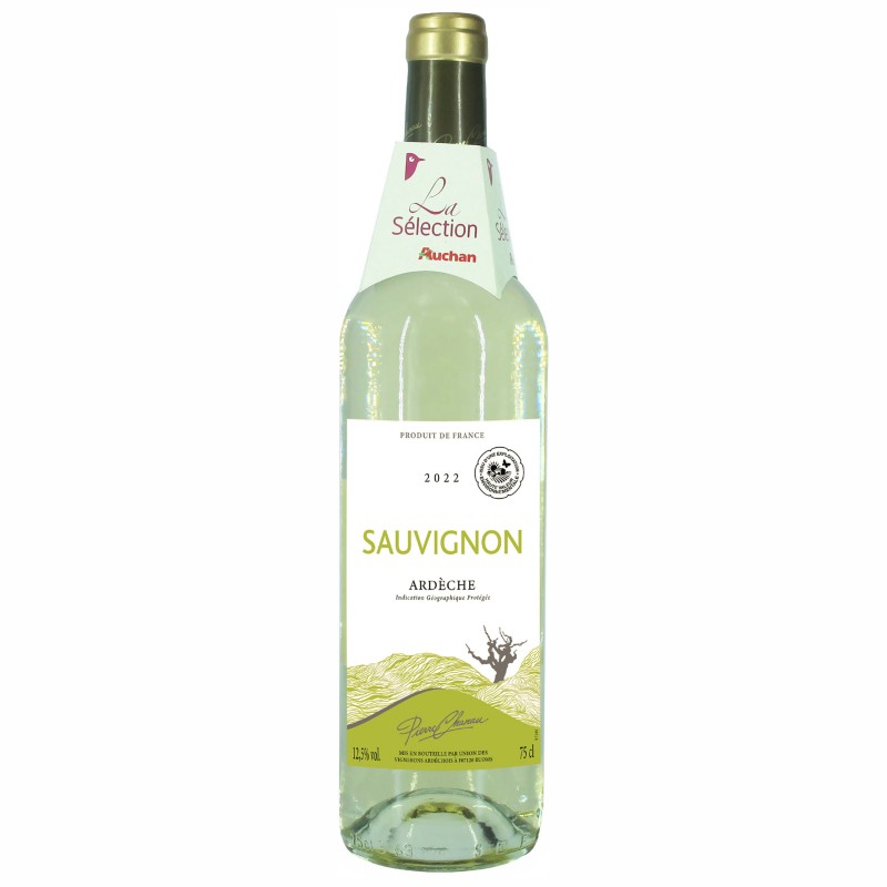 Vin blanc ardèche sauvignon IGP 12.5% 75cl