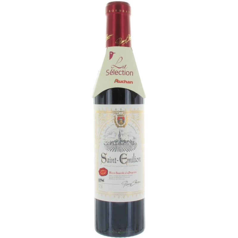 Vin rouge saint émilion 12.5% 37.5cl
