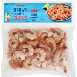 Queues de crevettes cocktail cuites 250g