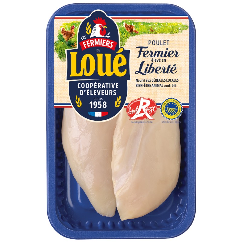 Escalope de poulet blanc fermier label rouge x2 240g
