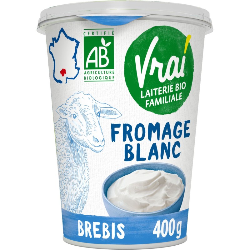 Bio Fromage Blanc au Lait de Brebis 400g