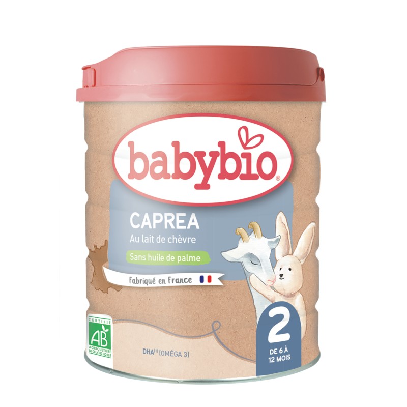 Lait en poudre caprea de chèvre dès 6 mois sans huile de palme 800g