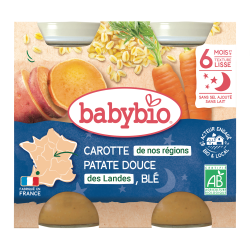 Carotte, Patate Douce et Blé dès 6 mois 2x200g