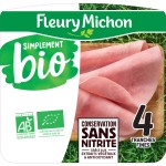 Bio Le Supérieur Jambon sans Nitrite x4 120g