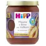 Compote de prune et poire et céréales complètes bio dès 6 mois 160g