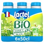 Lait demi-écrémé UHT bio 6x50cl