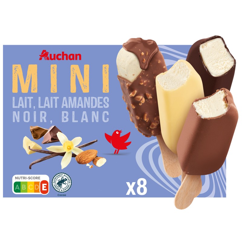 Assortiment de mini bâtonnets glacés x8 258g