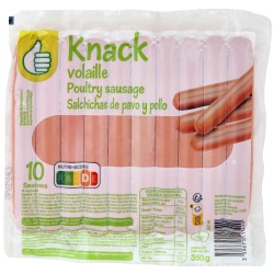 Saucisses de volaille cuites x10 350g