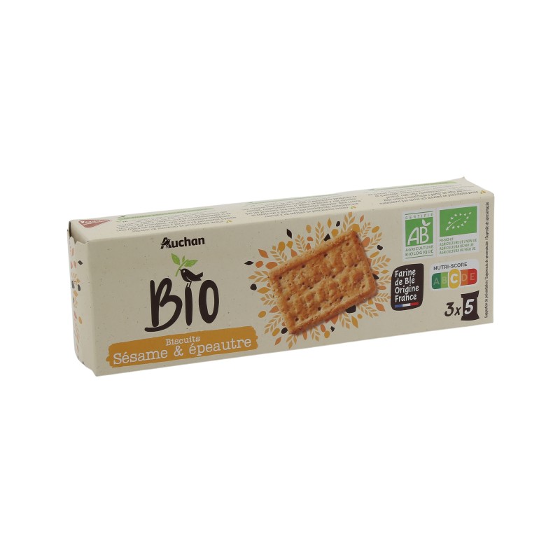 CULTIVONS LE BON Biscuits Epeautre et Sésame x12 150g