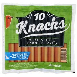 Knacks de volaille x10 350g