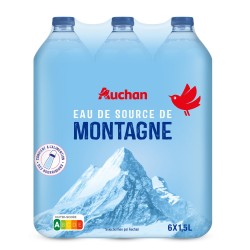 Eau de source de montagne 6x1.5l