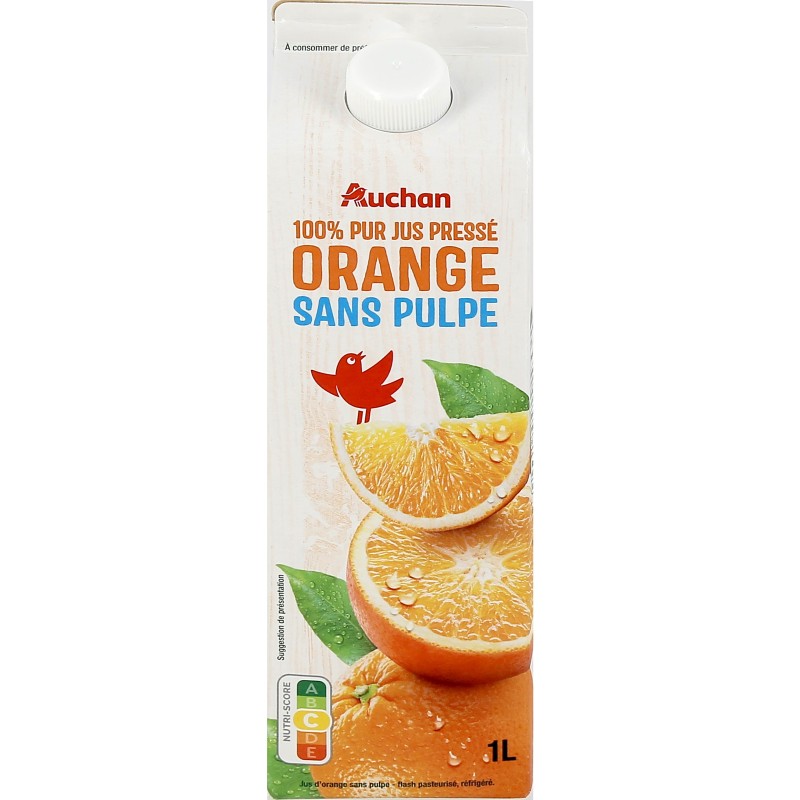 Pur Jus d'Orange Sans Pulpe 1l