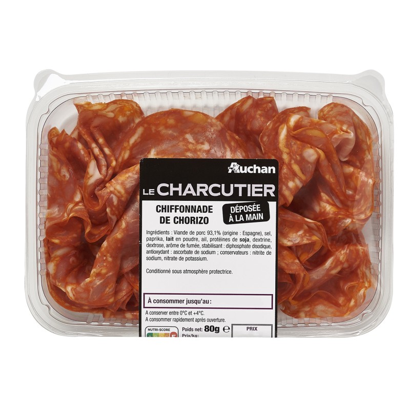 Chiffonnade de chorizo 80g