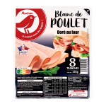 Blanc de poulet doré au four x8 240g