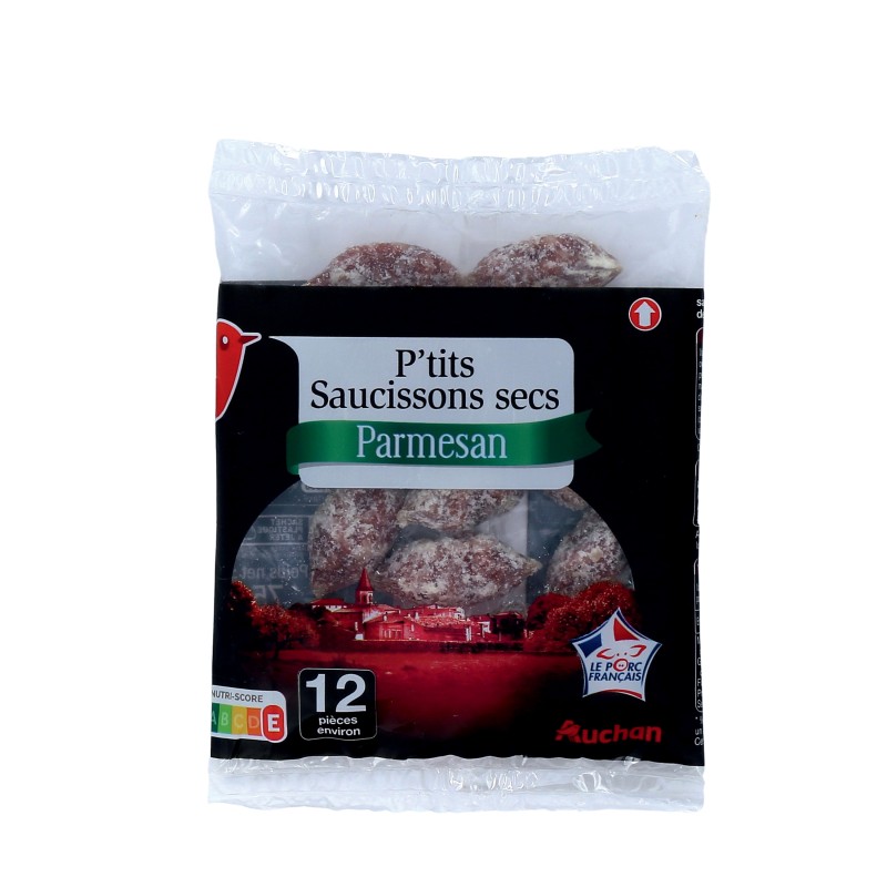 Mini saucissons secs au parmesan x12 75g