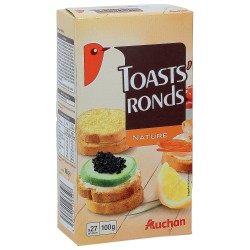 Toast ronds nature x27 100g