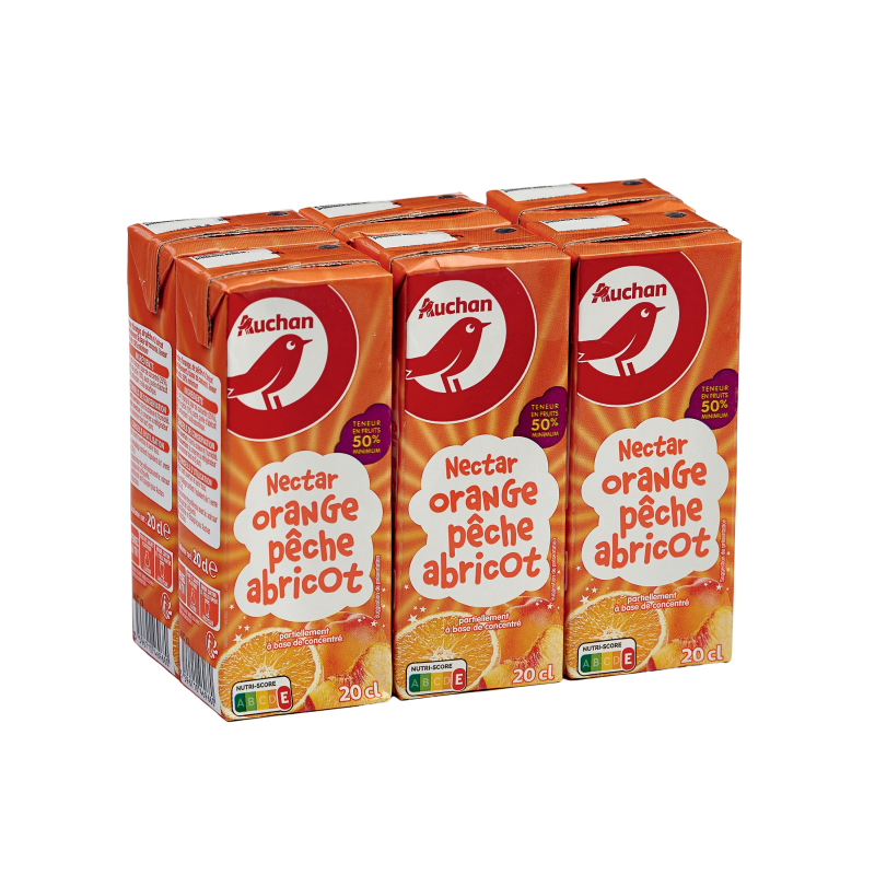 Nectar Orange Pêche Abricot 6x20cl