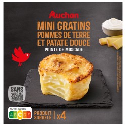 Mini gratins pommes de terre et patate douce x4 480g