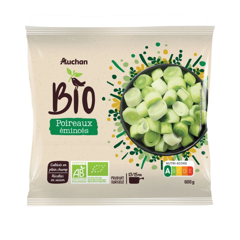 Emincés de poireaux 600g