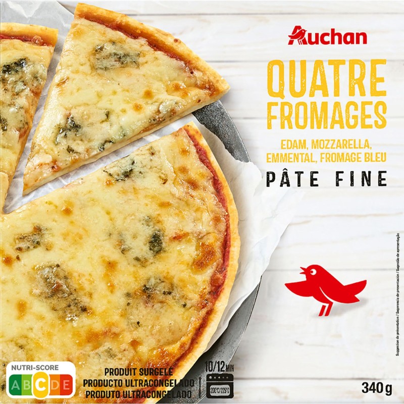 Pizza Pâte Fine 4 Formaggi 340g