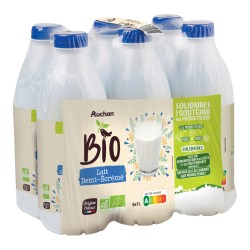 CULTIVONS LE BON Solidaires Lait demi-écrémé équitable UHT bio 6x1l