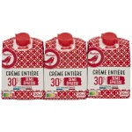 Crème semi épaisse entière 30%MG UHT 3x20cl