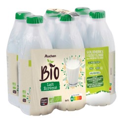 CULTIVONS LE BON Solidaires Bio Lait Ecrémé UHT 6x1l