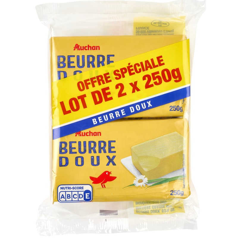 Beurre Doux 80%MG 2x250g