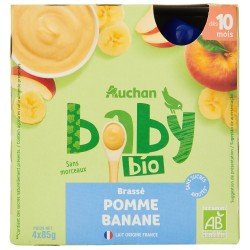 Brassé pomme banane dès 10 mois 4x85g