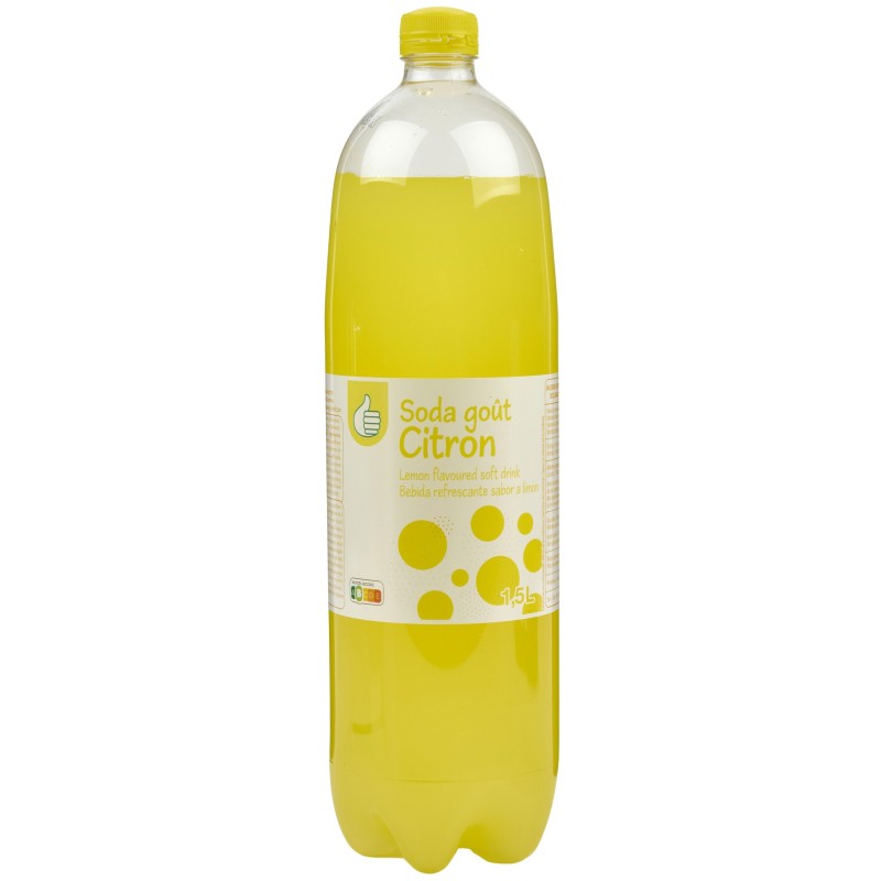 Boisson gazeuse goût citron 1.5l