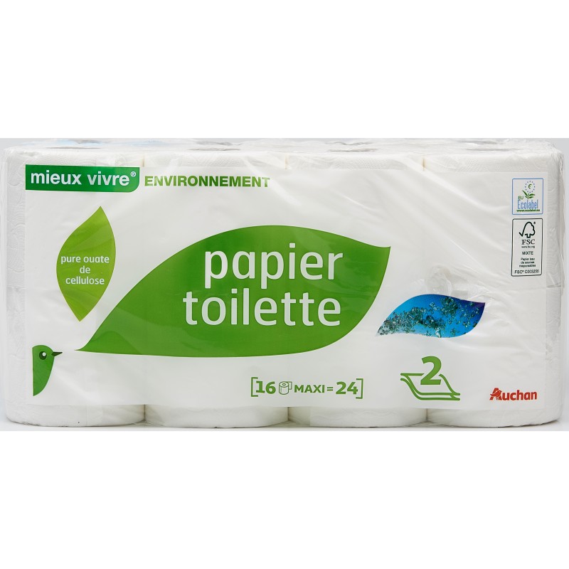 Mieux Vivre Papier Toilette Blanc x16