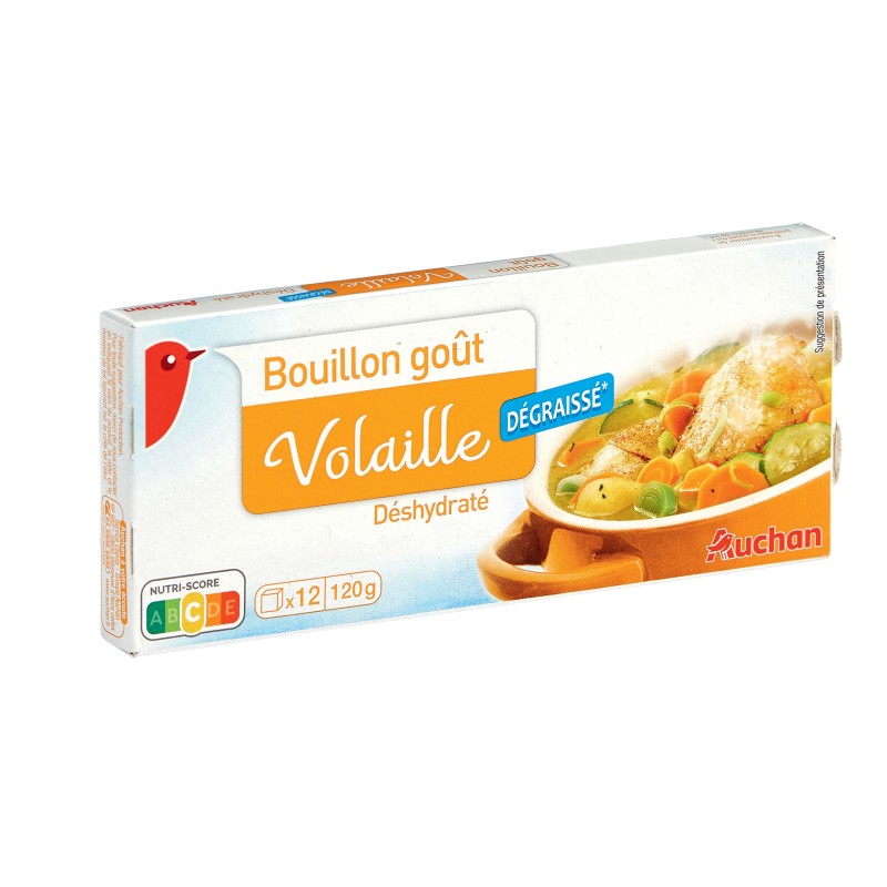 Bouillon Goût Volaille Déshydraté Dégraissé x12 120g