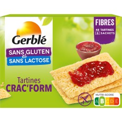 Crac'form tartines croustillantes sans gluten sans lactose 2x125g