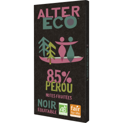 Bio Chocolat Noir Fruité Corsé 85% de Cacao 100g