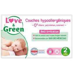 Couches hypoallergéniques taille 2 3-6kg x44