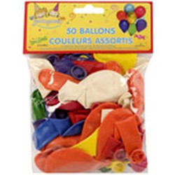 Ballons Assortis Multicolores x50