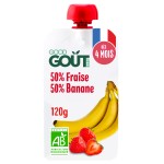 Bio Gourde fraise banane dès 4 mois 120g