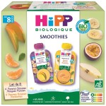 Bio Gourdes Compotes Fruits à Boire dès 8 mois 8x90g