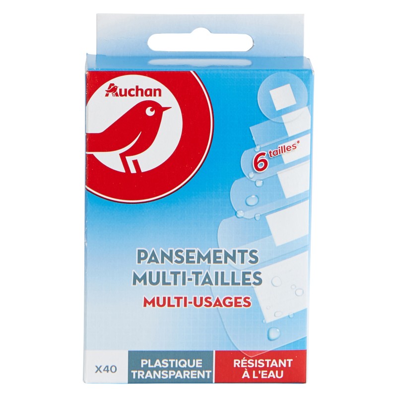 Pansements Multi-Usages Résistants à l'Eau x40