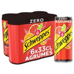 Boisson Gazeuse Agrume Zero 6x33cl