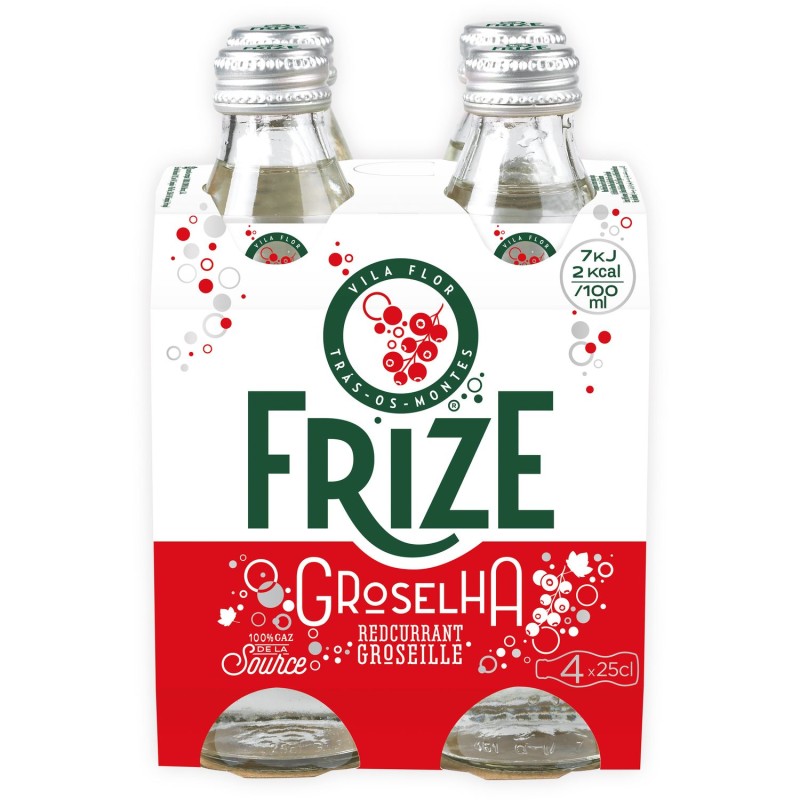 Eau gazeuse saveur groseille 4x25cl