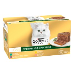 Gold Terrines Viandes et Poissons 4x85g