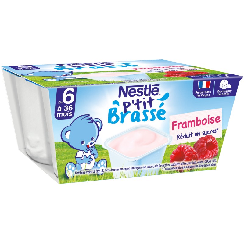 P'tit Brassé Framboise dès 6 mois 4x100g