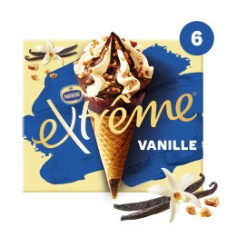 Cône glacé vanille et pépites de nougatine x6 426g