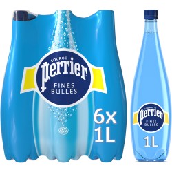 Eau minérale naturelle gazeuses fines bulles 6x1l