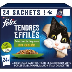 Tendres Effilés en Gelée Chat Adulte 24x85g