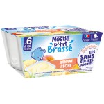 P'tit brassé banane pêche dès 6 mois 4x90g