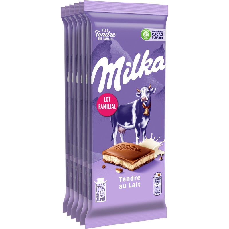 Chocolat Tendre au Lait du Pays Alpin 6x100g