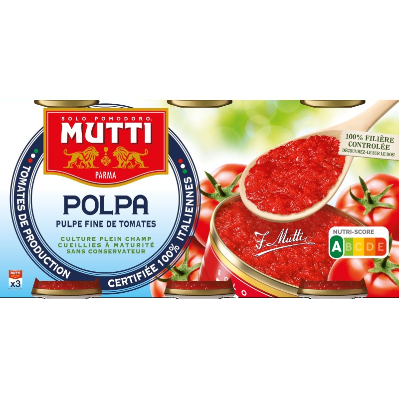 Pulpe Fine de Tomates 3x400g