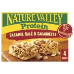 Barres cacahuètes amandes caramel salé sans gluten x4 160g